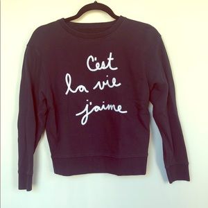 Rebecca Taylor La Vie Navy small Crewneck Sweater